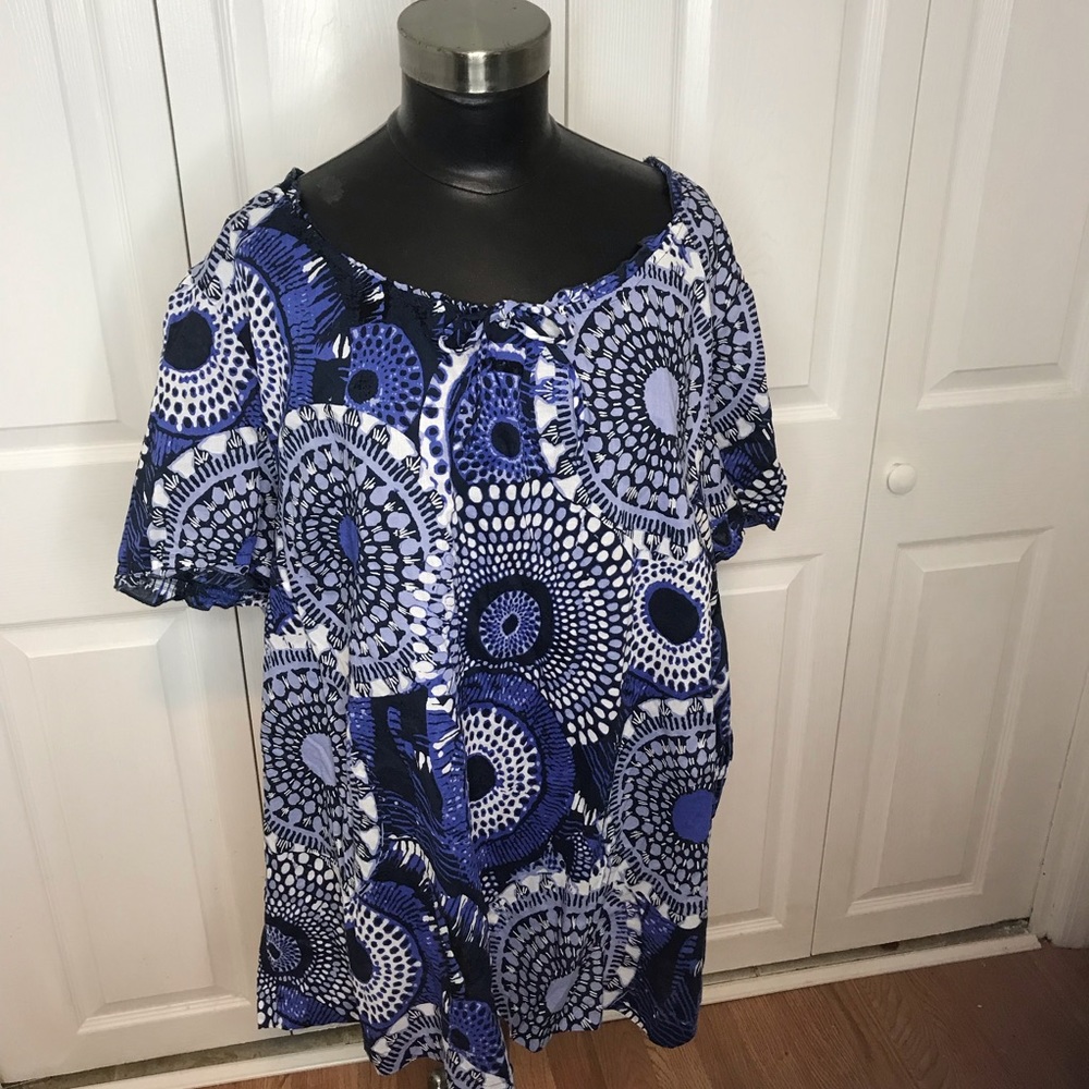 Liz & Me Lightweight Floral Summer Blouse - Picture 2 of 6
